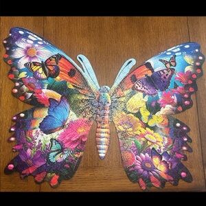 "Butterfly Beauty" by Corinne Ferguson 500 Piece RoseArt Puzzle - 26.625 X 19.25